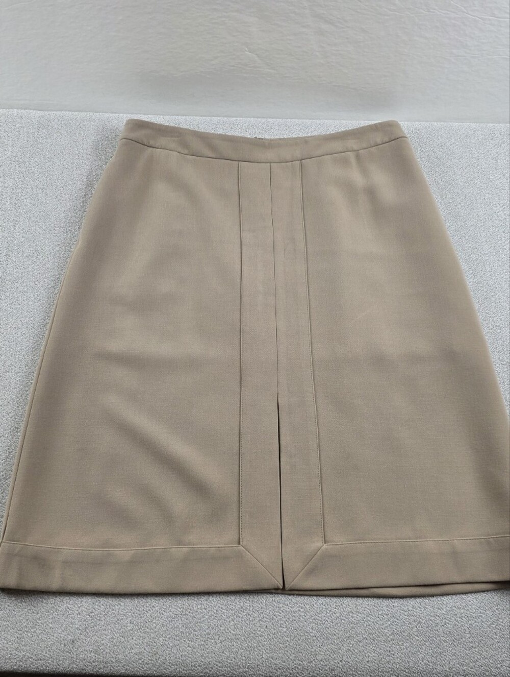 Boden Classic A-Line Skirt Front Slit Tan Women's 10R